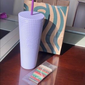 Lilac Starbucks Tumbler and air freshener